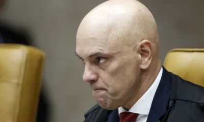 O ministro Alexandre de Moraes durante sessão do STF  • Bruno Peres/Agência Brasil
