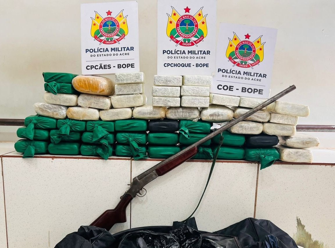 Polícia Militar apreende 58 quilos de entorpecentes no Boa União