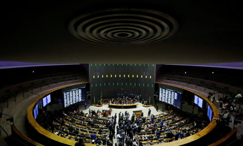 Vista do plenário da Câmara dos Deputados em Brasília • 01/02/2021 - Reuters/Adriano Machado
